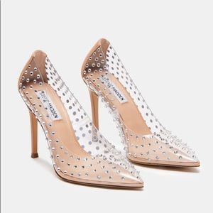 Steve Madden clear spike stiletto pump